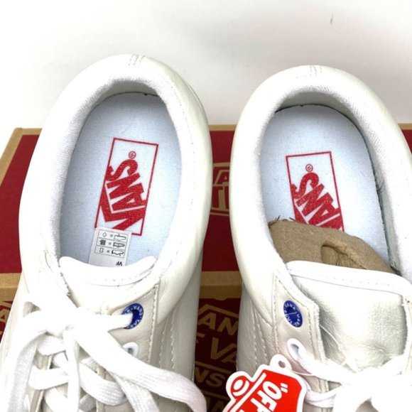 💖MEGA SALE💖VANS Old Skool Butter Leather White Shoes Women's VN0A4U3B2NU - Picture 4 of 9